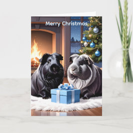 Guinea Schweine & Weihnachtskarte Karte