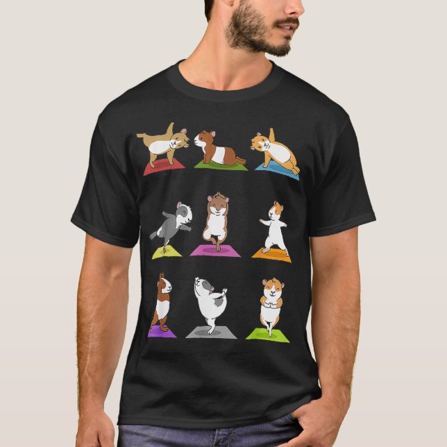 Guinea Schweine Yoga _1  T-Shirt (Vorderseite)