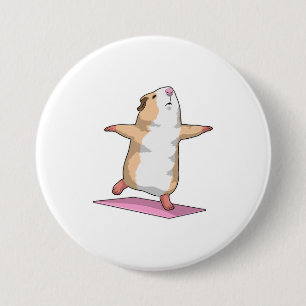 Guinea Schweine Yoga Medizin Fitness Button