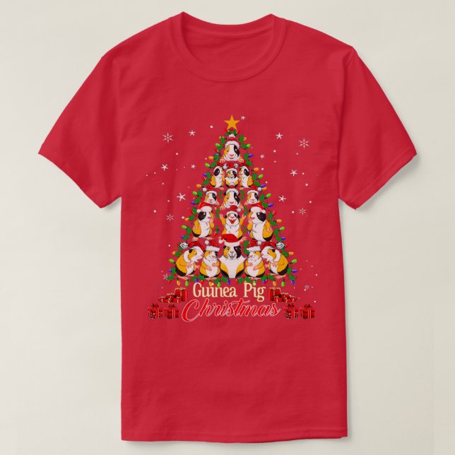 Guinea Schweinefilet Weihnachten Guinea Weihnachte T-Shirt (Design vorne)