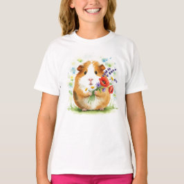 Guinea Schweinefleisch, Kavia, Marsch, Blume T - S T-Shirt