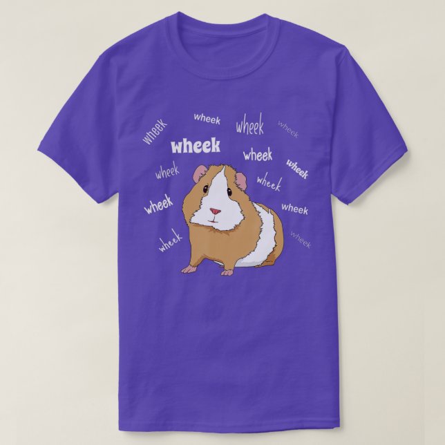 Guinea Schweinefleisch Liebe Guinea Pig Wheek Whee T-Shirt (Design vorne)