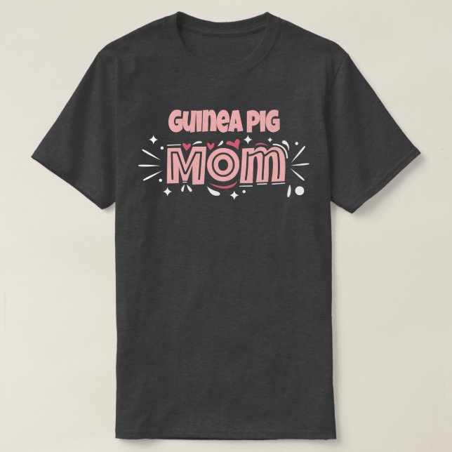 Guinea Schweinefleisch Mama Funny Guinea Schweinef T-Shirt (Design vorne)