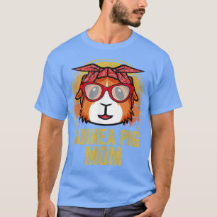 Guinea Schweinefleisch Mama gestört Retro Vintage T-Shirt