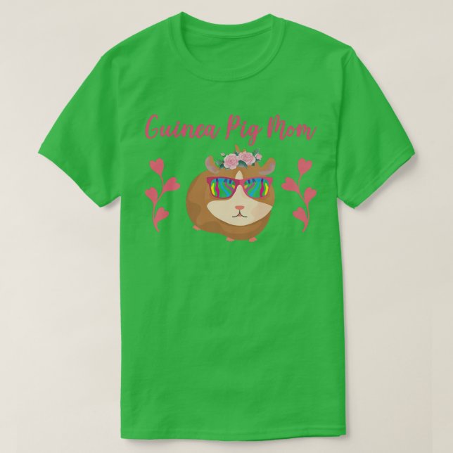 Guinea Schweinefleisch Mama Guinea Schweinefleisch T-Shirt (Design vorne)
