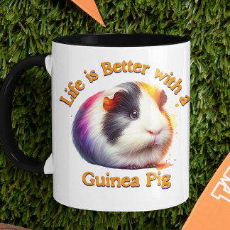 Guinea Schweinefleisch Mama Vater Nager Liebhaber Tasse