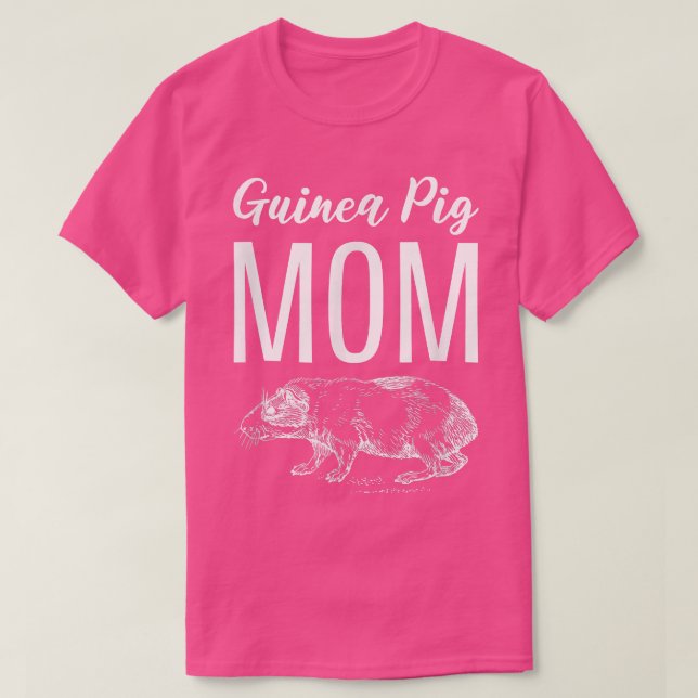 Guinea Schweinefleisch Mama Zoologe 2284 T-Shirt (Design vorne)