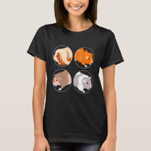 Guinea Schweinefleisch Vater Mama Rodent Pet Wheel T-Shirt