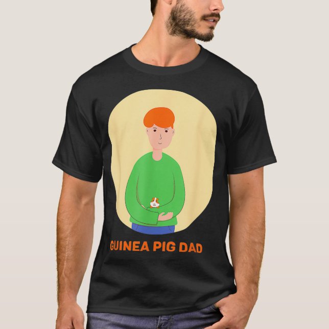 Guinea Schweinefleisch Vater T-Shirt (Vorderseite)