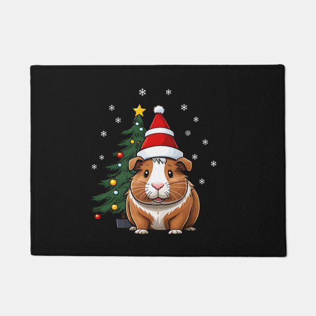 Guinea Schweinefleisch zu Weihnachten Fußmatte (Vorderseite)