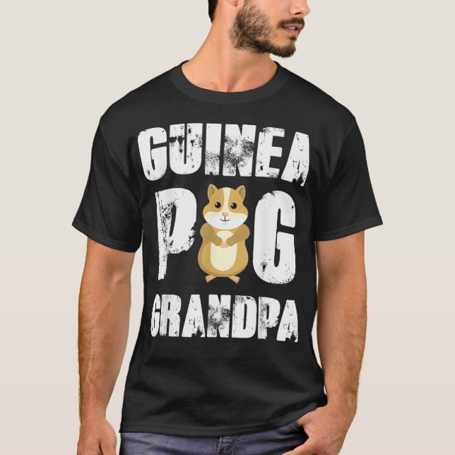 Guinea Schweinegrippe Großvater Niedliches Geschen T-Shirt (Vorderseite)