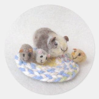 Guinea Schweinekleber Runder Aufkleber