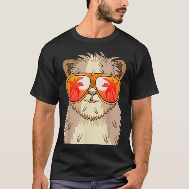 Guinea Schweinekleidung Sonnenbrille Outfit Cavy G T-Shirt (Vorderseite)