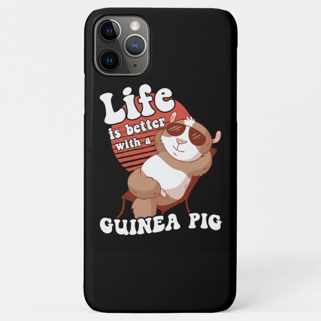 Guinea Schweinekühlung Leben ist besser Case-Mate iPhone Hülle (Rückseite)