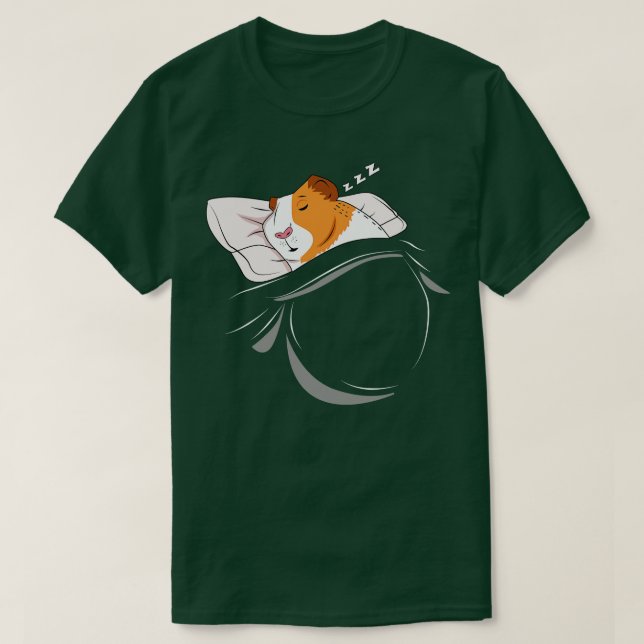 Guinea Schweineschlachtkörper Nickerchen T-Shirt (Design vorne)