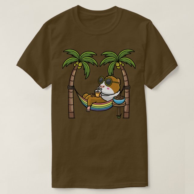 Guinea Schweineschlachtnager im Hammockurlaub T-Shirt (Design vorne)