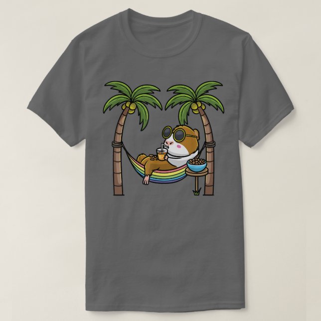Guinea Schweineschlachtnager im Hammockurlaub T-Shirt (Design vorne)