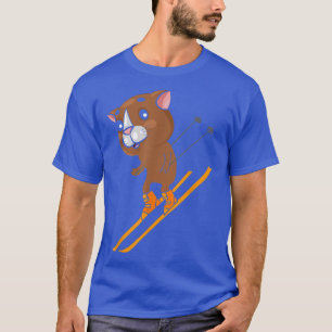 Guinea Skifahren, Ski Winter Sport Vacay Sn T-Shirt