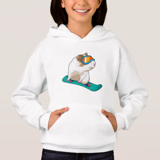 Guinea Snowboarder Snowboard Hoodie (Vorderseite)