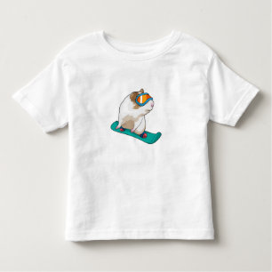 Guinea Snowboarder Snowboard Kleinkind T-shirt