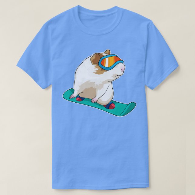 Guinea Snowboarder Snowboard T-Shirt (Design vorne)