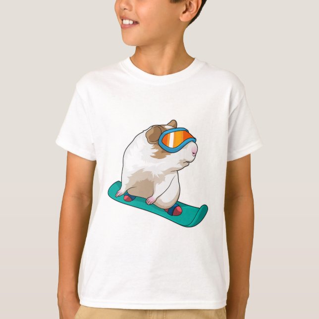 Guinea Snowboarder Snowboard T-Shirt (Vorderseite)