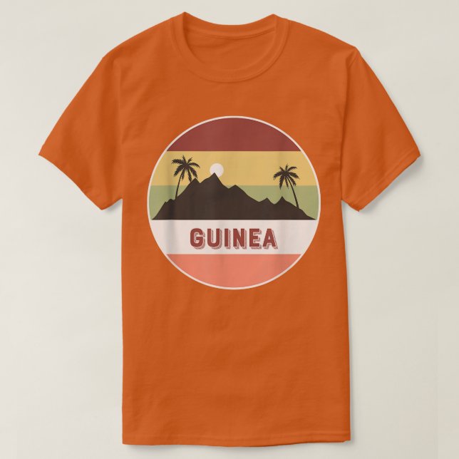 Guinea und Palmen T-Shirt (Design vorne)