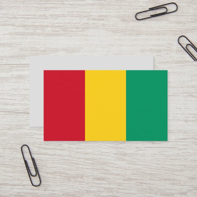 Guinea Visitenkarte (Vorderseite/Rückseite Beispiel)