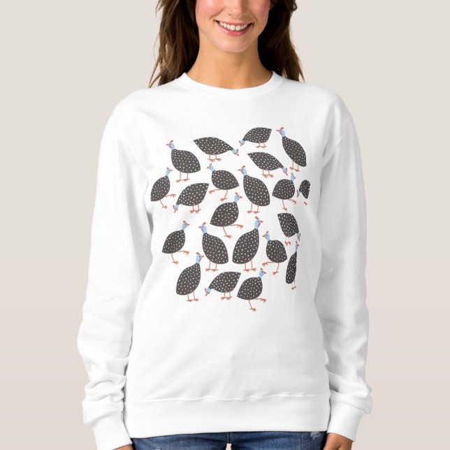 Guinea Vögel Sweatshirt (Vorderseite)
