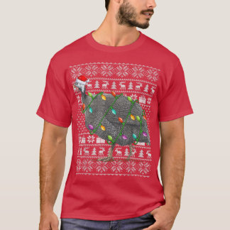 Guinea Vogelgeflügel Weihnachtsmannmütze Ugly Guin T-Shirt