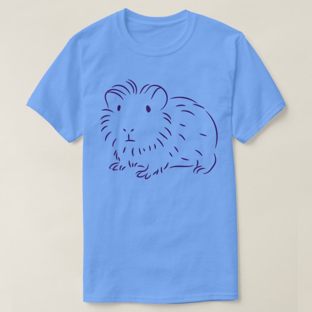 Guinea von Frauen Schweine Mindestgröße Zeichnend T-Shirt (Design vorne)