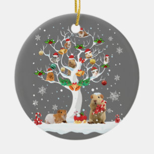 Guinea Weihnachten auf Winterbaumziege Lover Paj Keramik Ornament