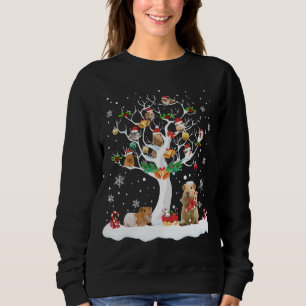 Guinea Weihnachten auf Winterbaumziege Lover Paj Sweatshirt