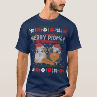 Guinea Weihnachten frohe Pigmas Ugly Sweater T-Shirt