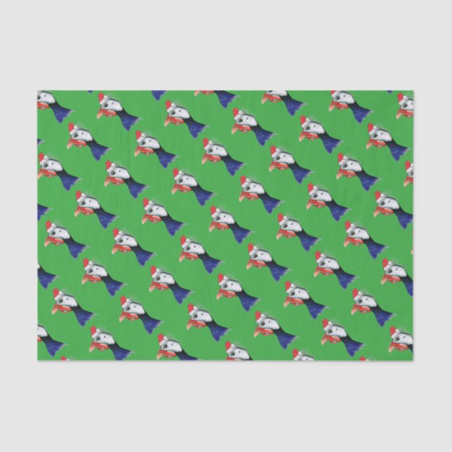 Guinea Weihnachtsmann Seidenpapier (Vorderseite)