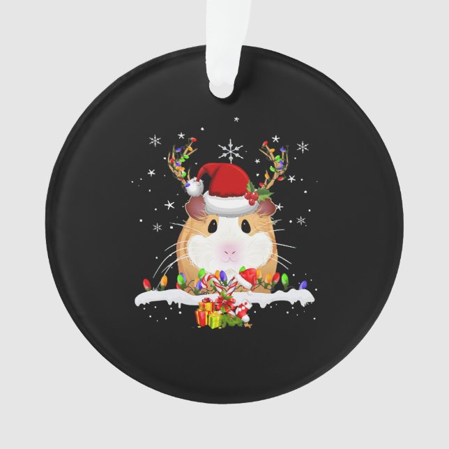 Guinea Weihnachtsweihnachtsleuchten Ornament (Vorderseite)