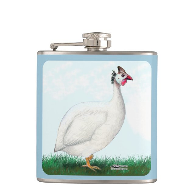 Guinea White Flachmann (Vorderseite)