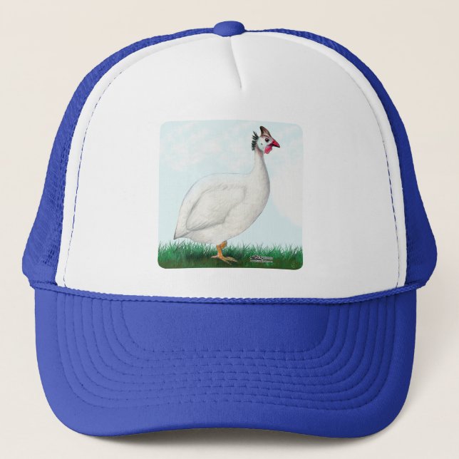 Guinea White Truckerkappe (Vorderseite)