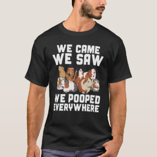 Guinea Wir kamen, wir sahen, wir Kackte Furry Pota T-Shirt