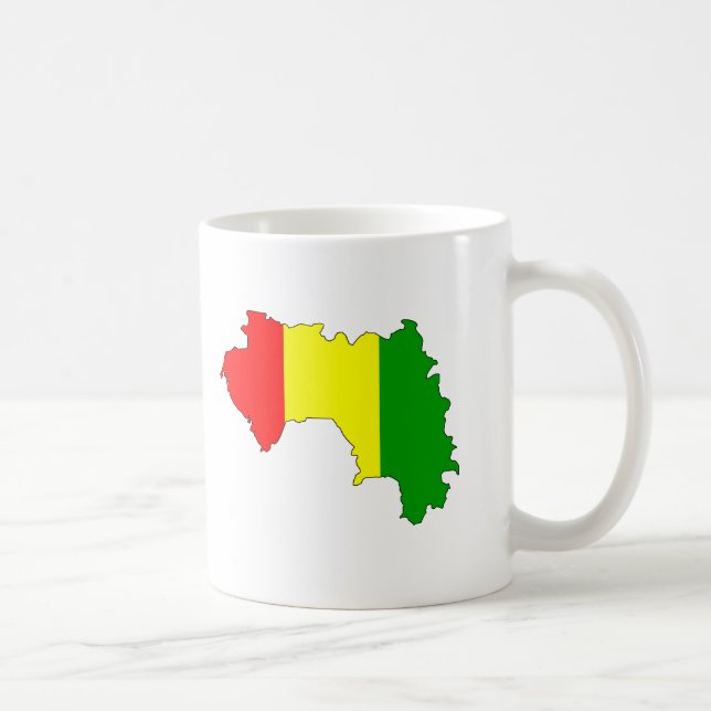 Guineaflaggenkarte Tasse (Rechts)