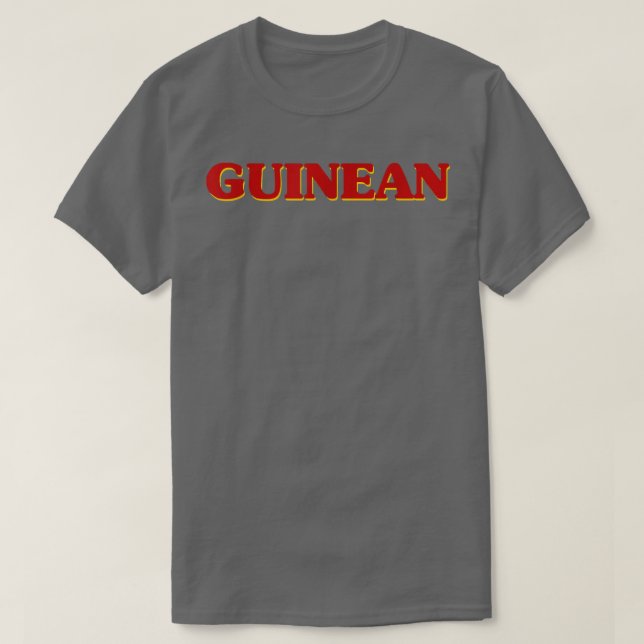 Guinean DNA Roots Ästhetische Nationalität Pride H T-Shirt (Design vorne)