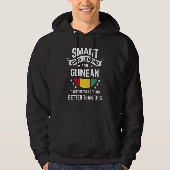 Guinean Flag Native Pride  Guinea Guinean Roots Hoodie (Vorderseite)