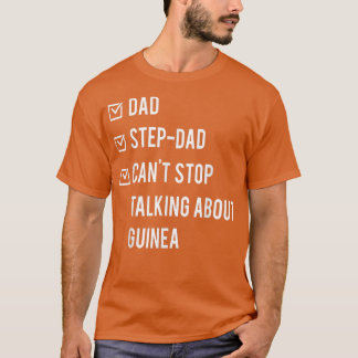 Guinean Step Vater Guinea Geboren Papa Vatertag De T-Shirt
