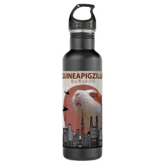 Guineapigzilla Funny Guinea Pig Gift Edelstahlflasche