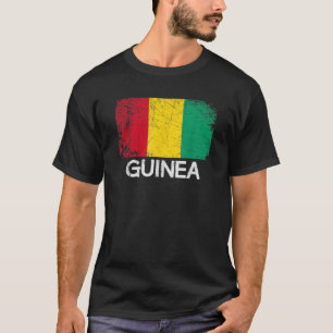 Guineische Flagge Vintag gemacht in Guinea Geschen T-Shirt