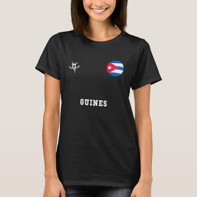 GUINES Cuba Vintag Sports T-Shirt (Vorderseite)