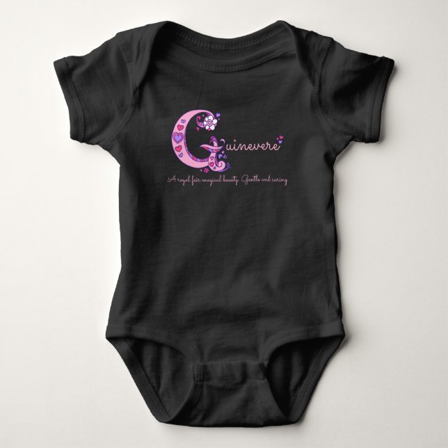 Guinevere Girls Name & Bedeutung G Monogram Shirt (Vorderseite)