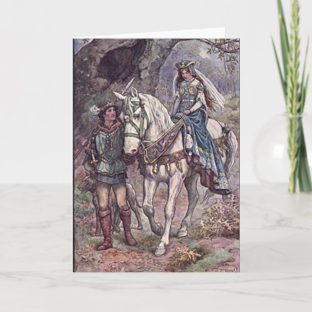Guinevere Pendragon Pagan Greeting Card Karte (Vorderseite)