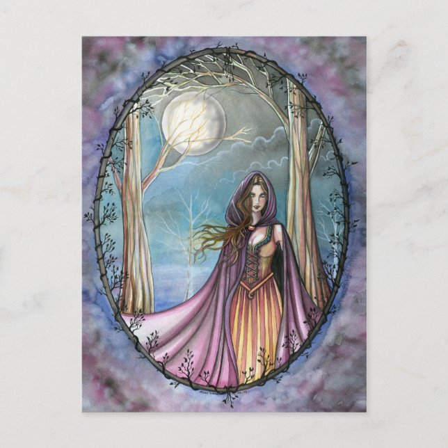 Guinevere Postcard Fairytale King Arthur Legend Postkarte (Vorderseite)
