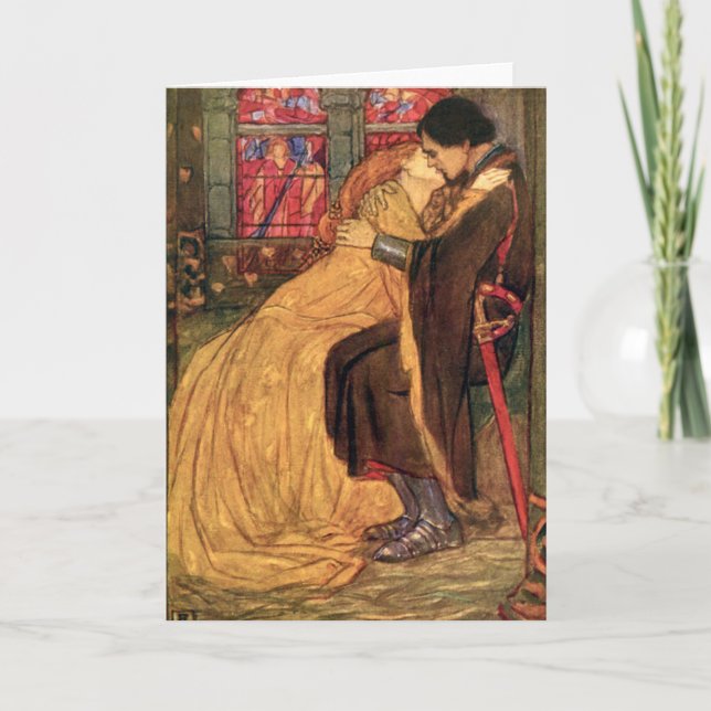 Guinevere von Florence Harrison Vintag Dankeskarte (Vorderseite)